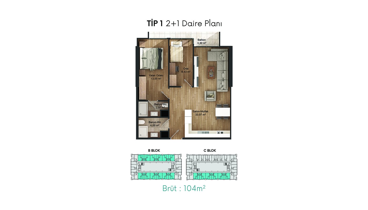 Affordably-Priced Investment Flats in Keleş Center in Küçükçekmece - 24252