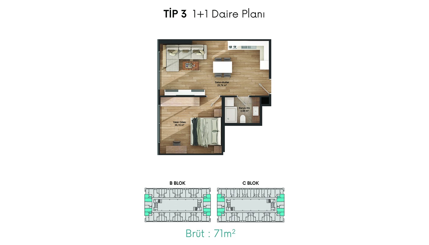 Affordably-Priced Investment Flats in Keleş Center in Küçükçekmece - 24254