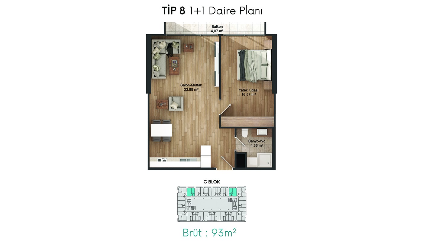 Affordably-Priced Investment Flats in Keleş Center in Küçükçekmece - 24257