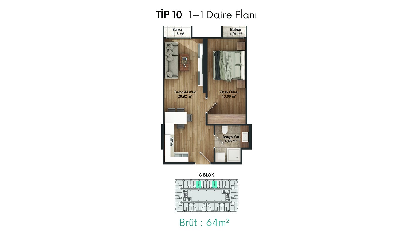 Affordably-Priced Investment Flats in Keleş Center in Küçükçekmece - 24258