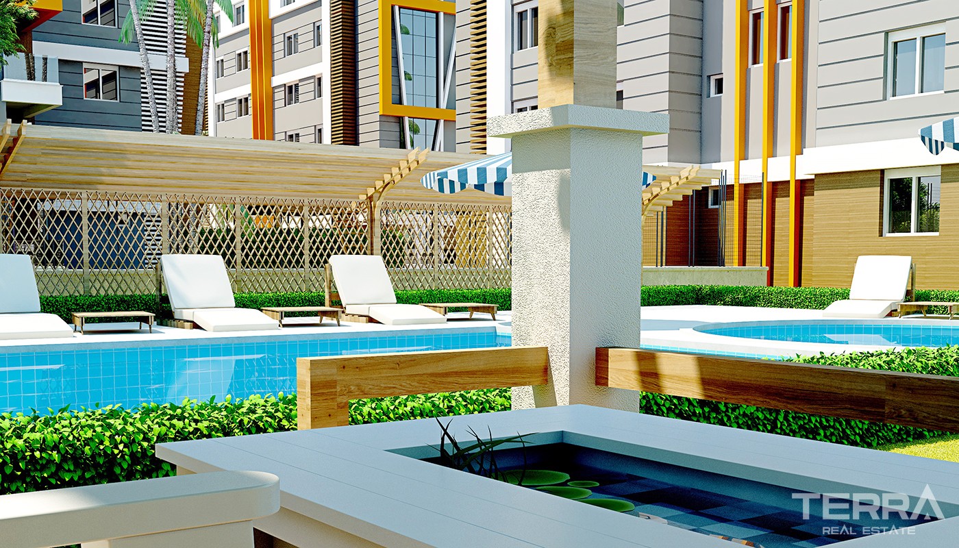Budget Apartments with Private Hobby Garden in Antalya Kepez - 24282
