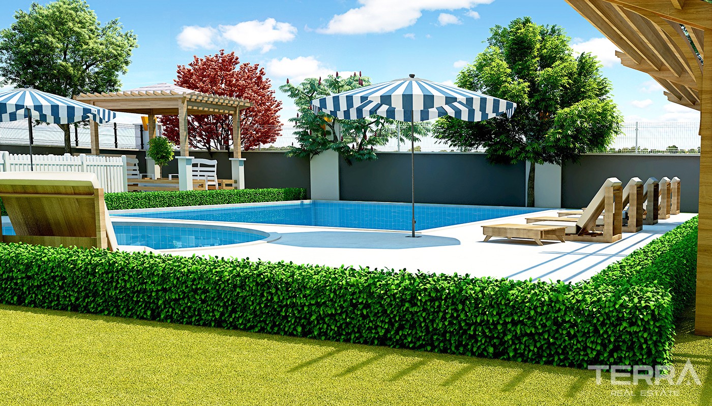 Budget Apartments with Private Hobby Garden in Antalya Kepez - 24283