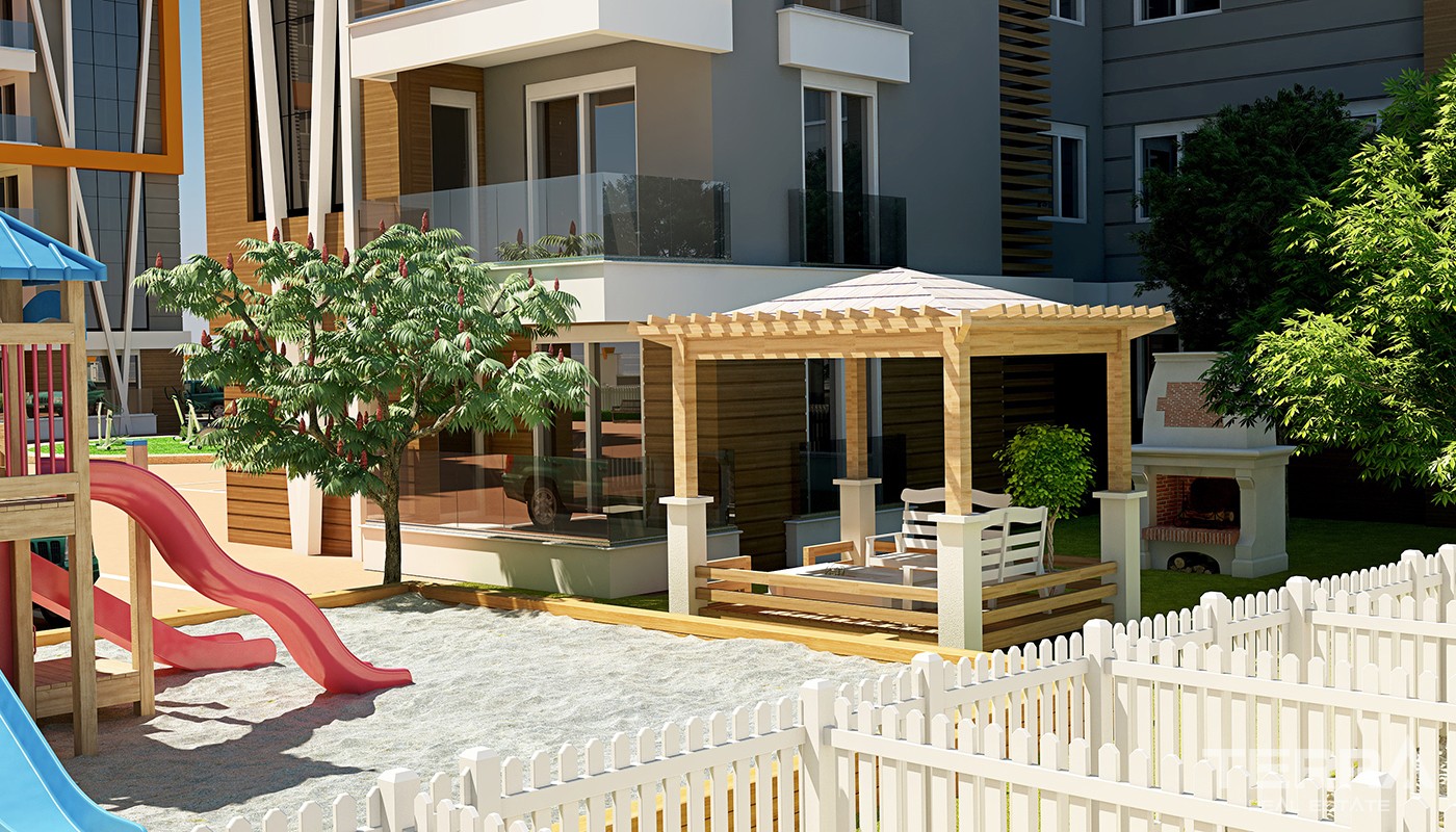 Budget Apartments with Private Hobby Garden in Antalya Kepez - 24286
