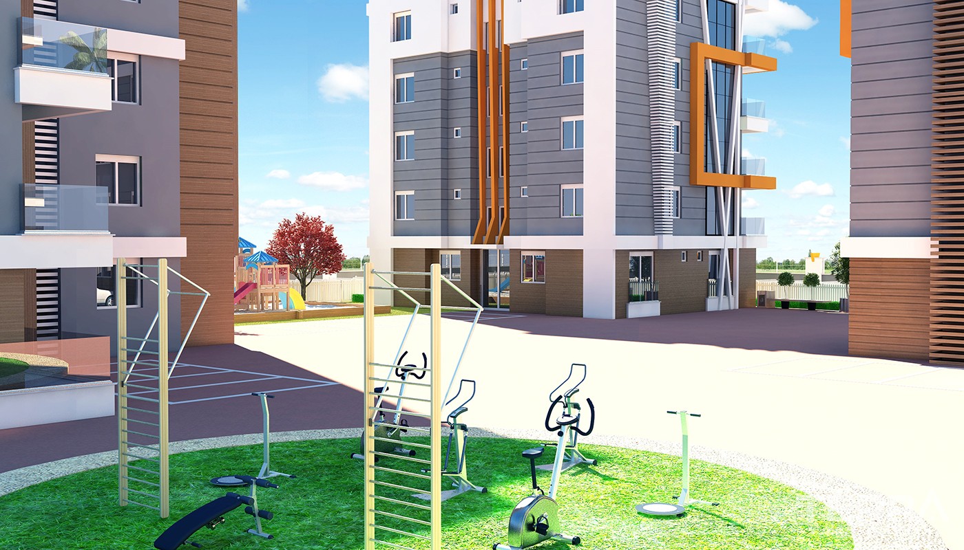 Budget Apartments with Private Hobby Garden in Antalya Kepez - 24288
