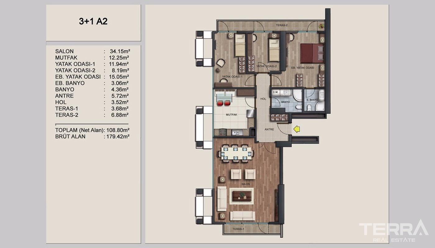 High-quality Apartments for Sale in European Istanbul Near E-5 Road - 24355