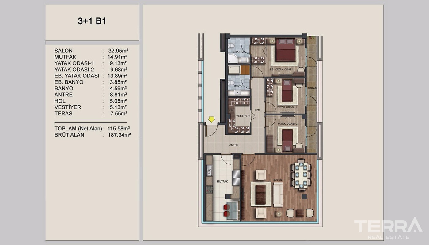 High-quality Apartments for Sale in European Istanbul Near E-5 Road - 24357