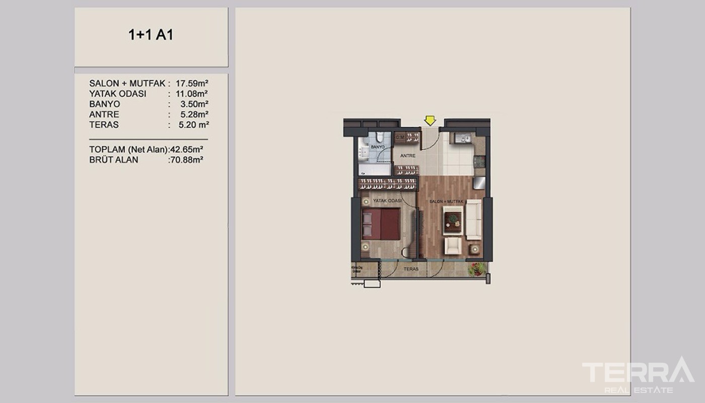 High-quality Apartments for Sale in European Istanbul Near E-5 Road - 24362