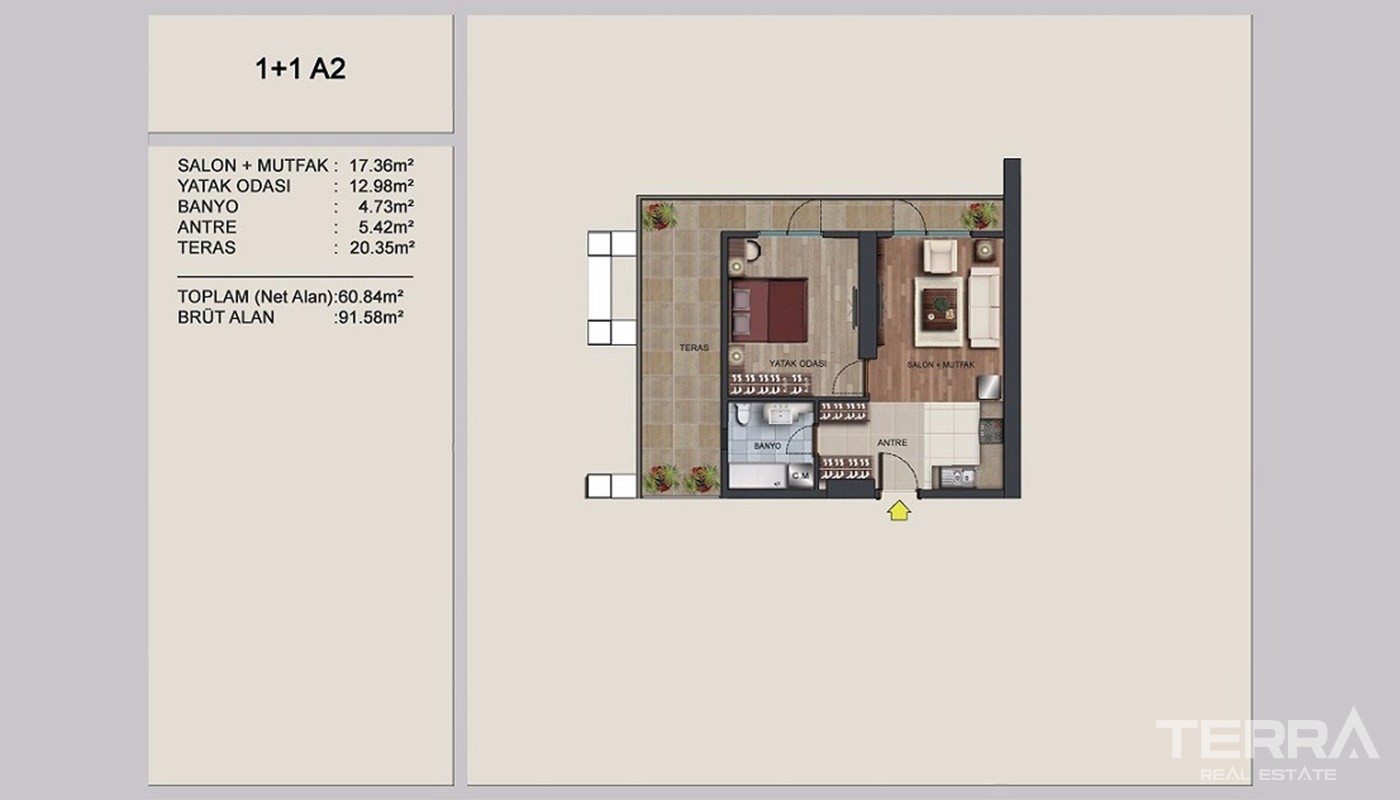 High-quality Apartments for Sale in European Istanbul Near E-5 Road - 24363