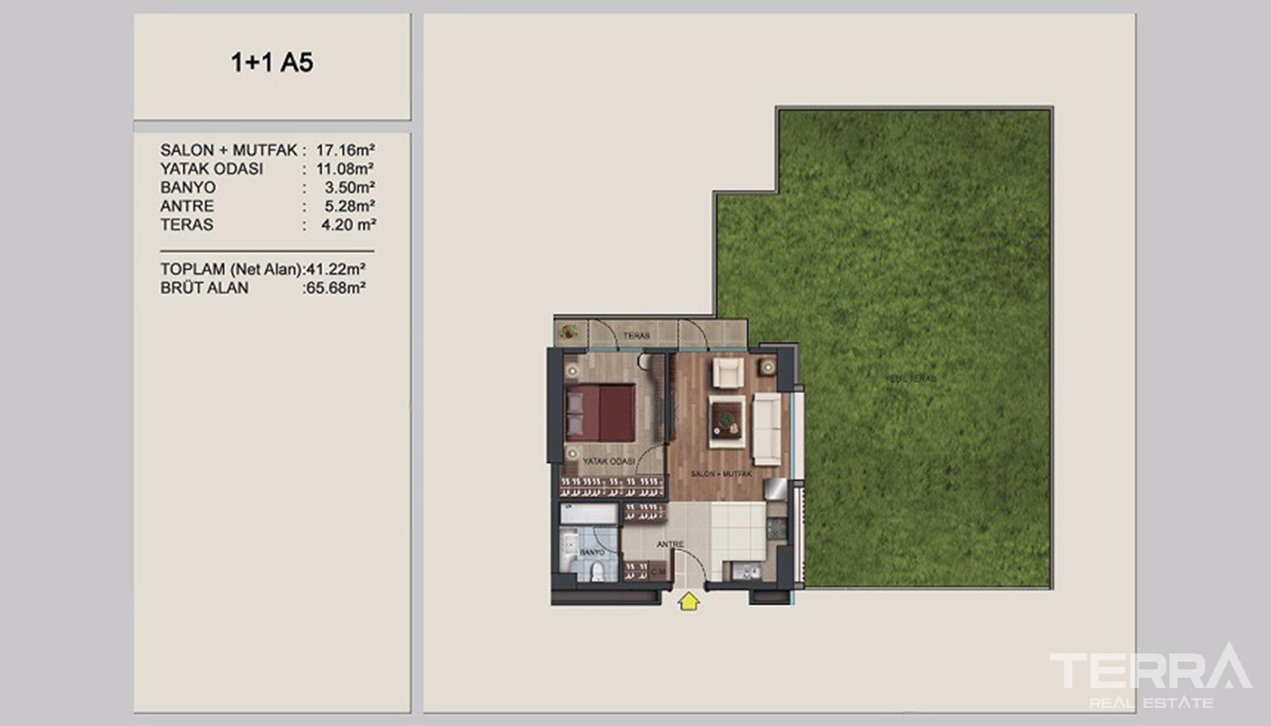 High-quality Apartments for Sale in European Istanbul Near E-5 Road - 24366