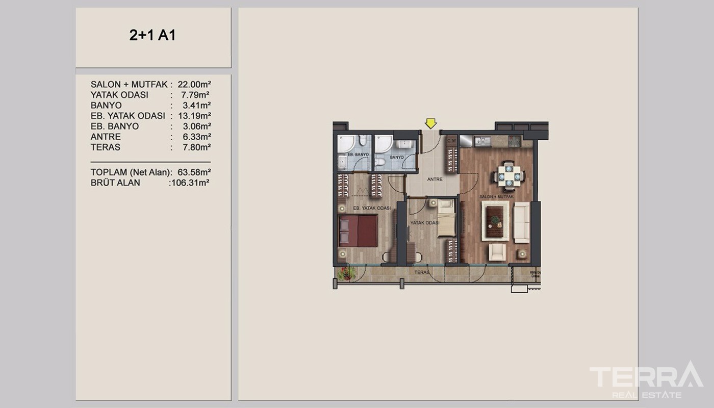 High-quality Apartments for Sale in European Istanbul Near E-5 Road - 24370