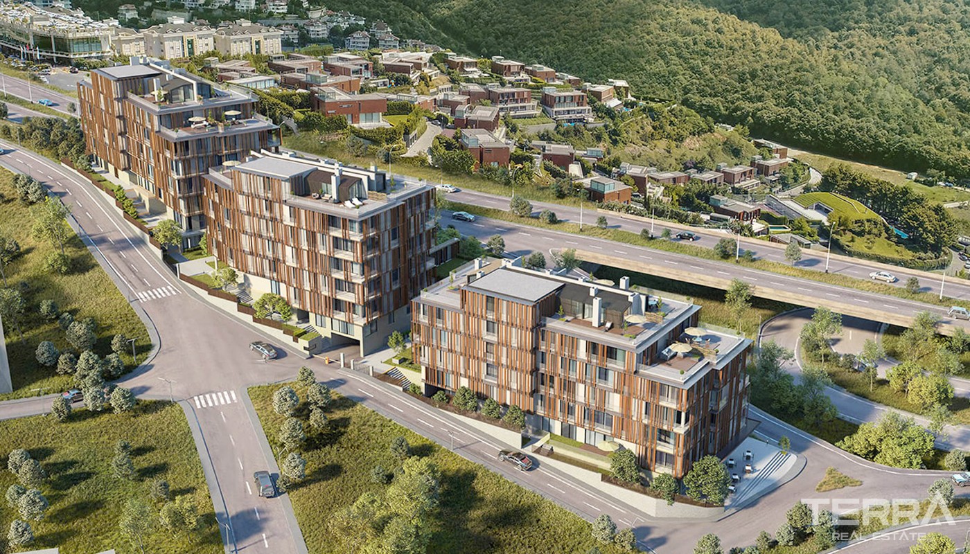 Bosporus View Apartments for Sale Located in Beykoz Istanbul - 24532