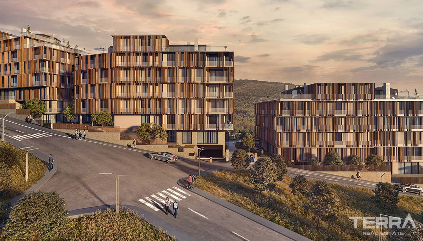 Bosporus View Apartments for Sale Located in Beykoz Istanbul - 24533