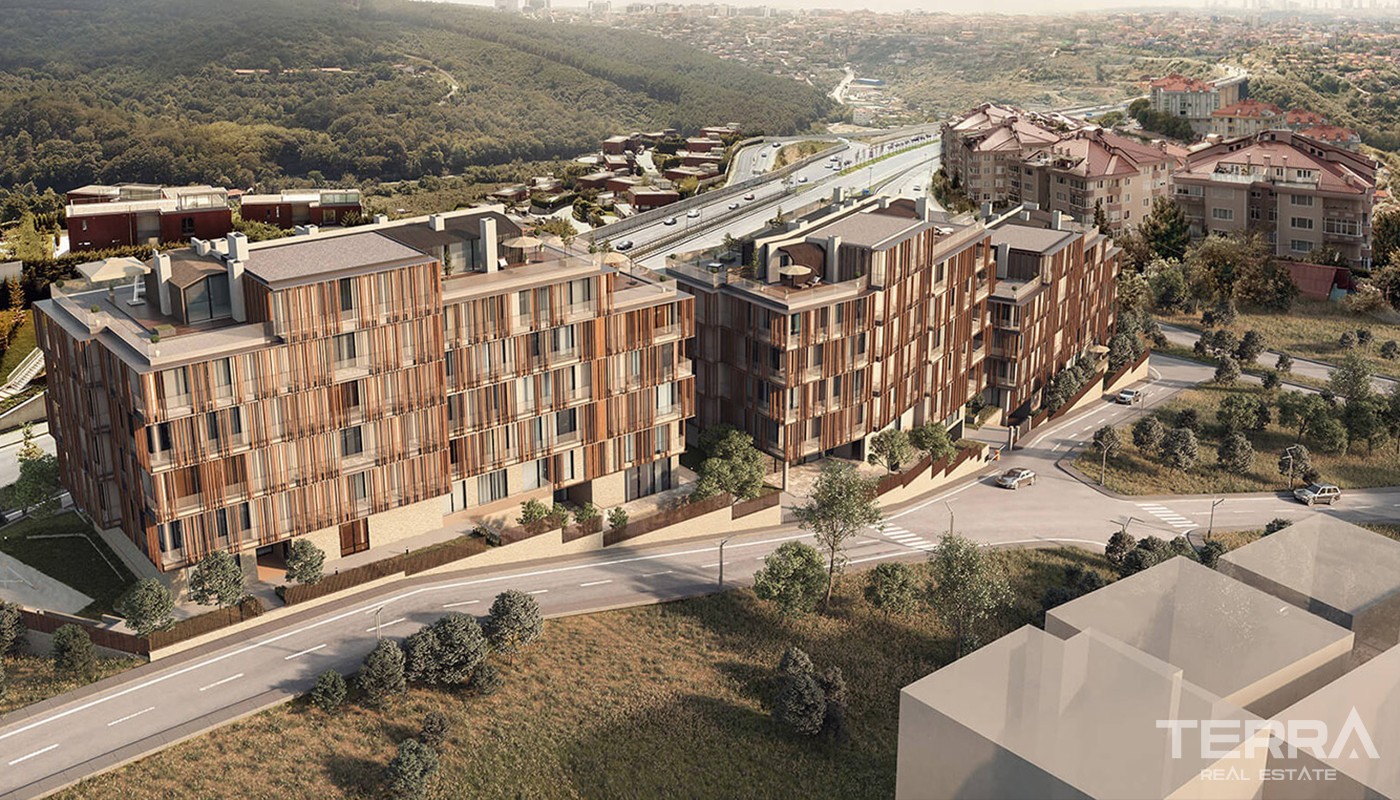 Bosporus View Apartments for Sale Located in Beykoz Istanbul - 24534