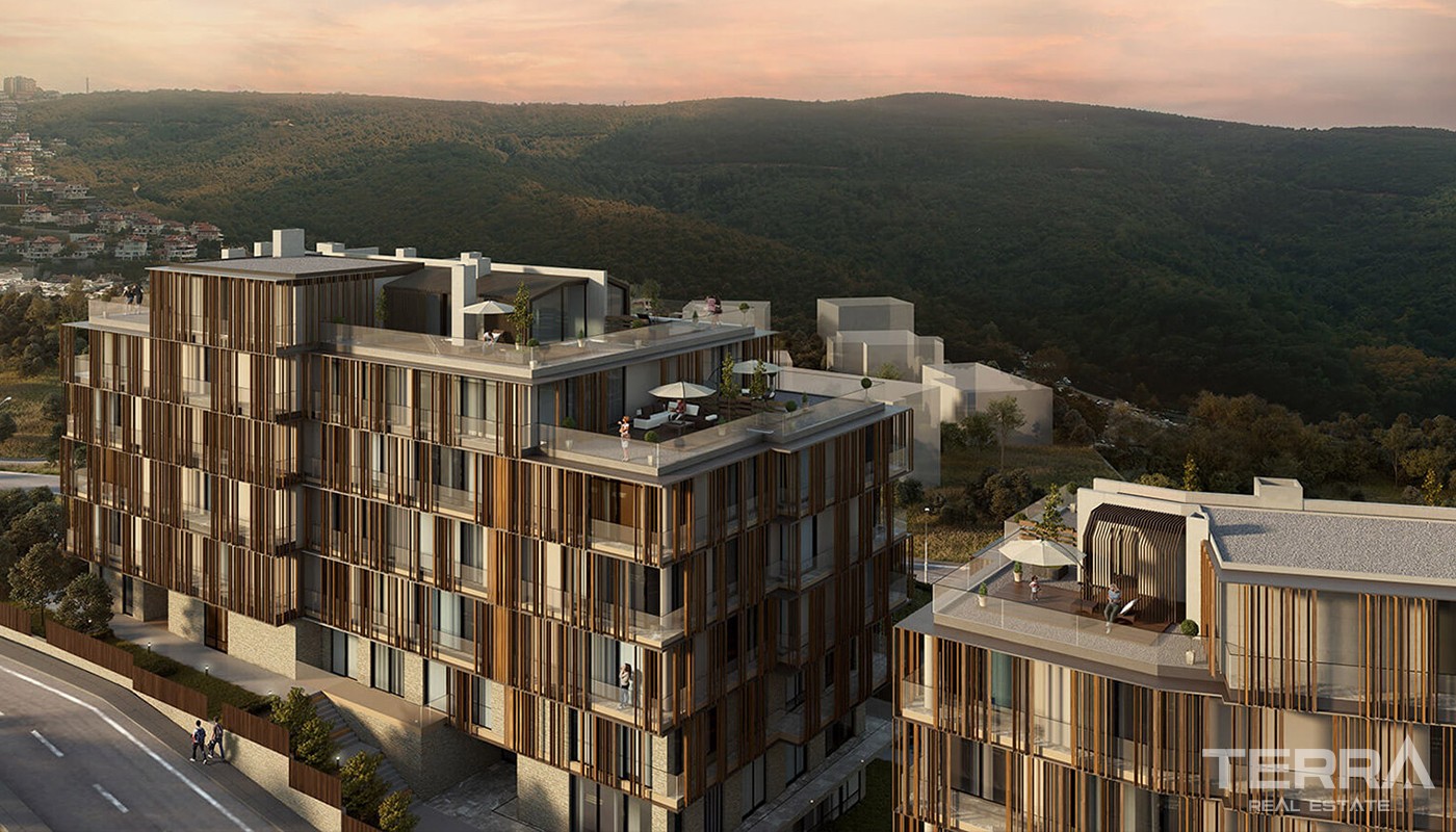 Bosporus View Apartments for Sale Located in Beykoz Istanbul - 24535