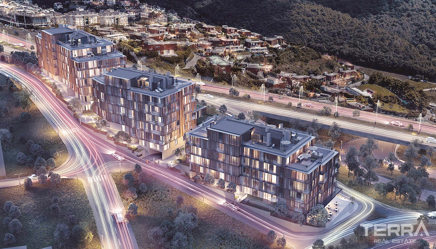 Bosporus View Apartments for Sale Located in Beykoz Istanbul - 24542