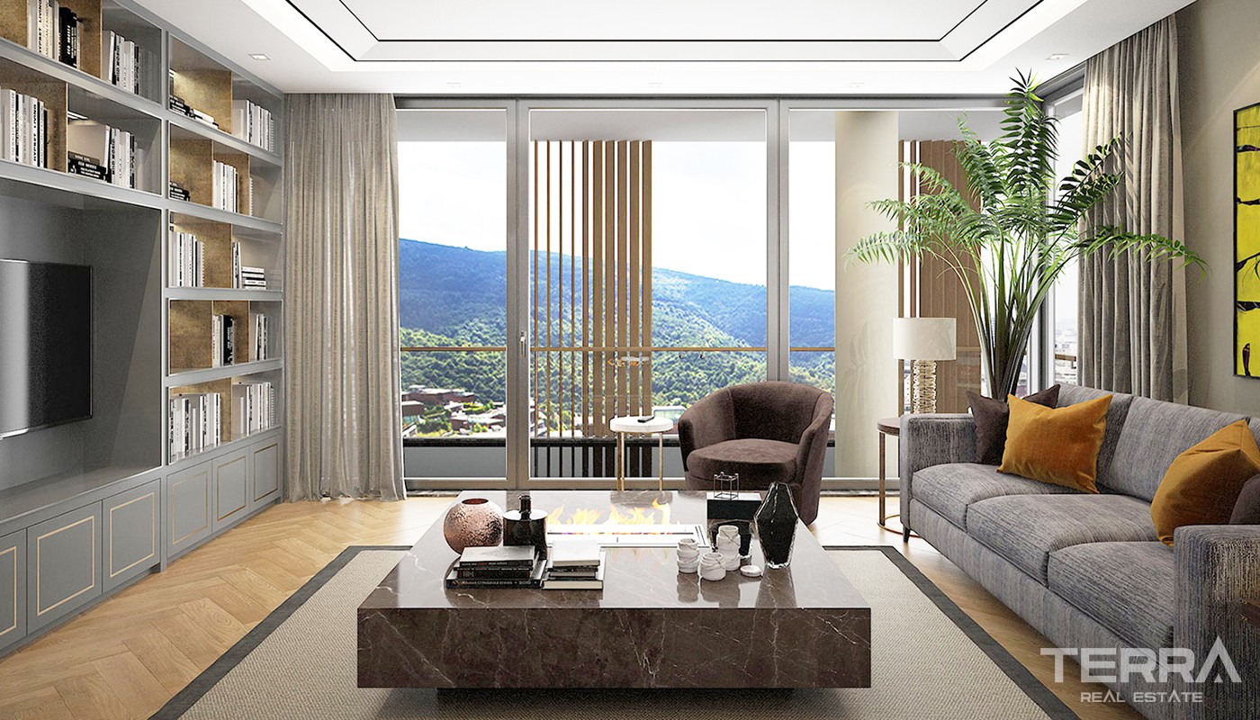 Bosporus View Apartments for Sale Located in Beykoz Istanbul - 24547