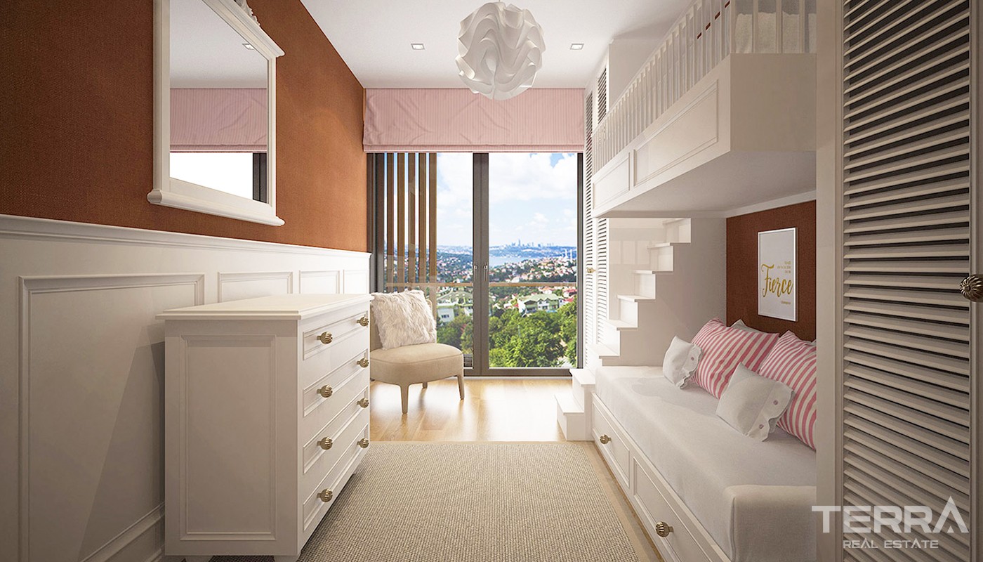 Bosporus View Apartments for Sale Located in Beykoz Istanbul - 24553