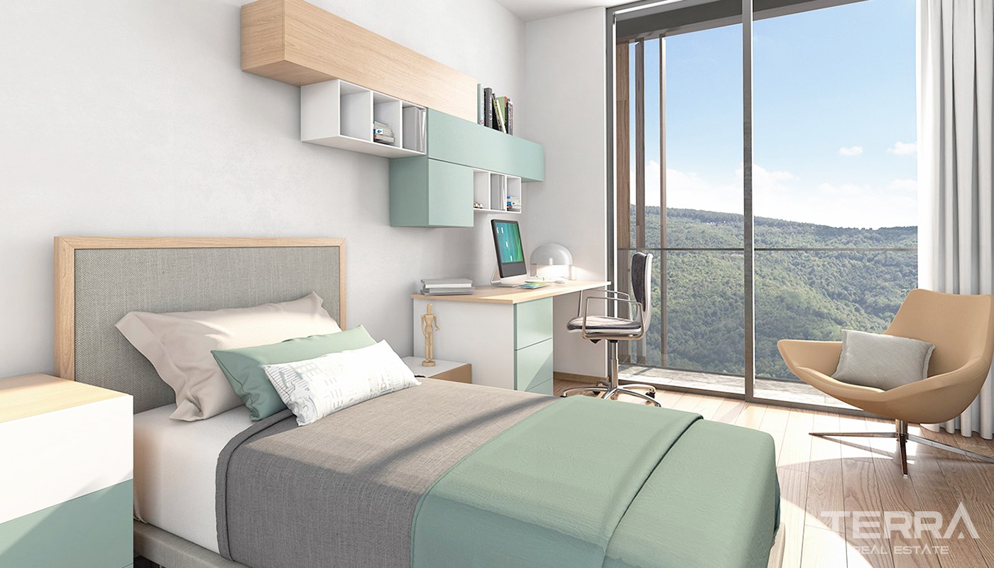 Bosporus View Apartments for Sale Located in Beykoz Istanbul - 24554