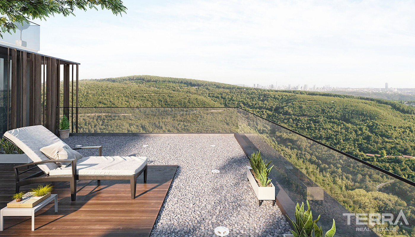 Bosporus View Apartments for Sale Located in Beykoz Istanbul - 24559