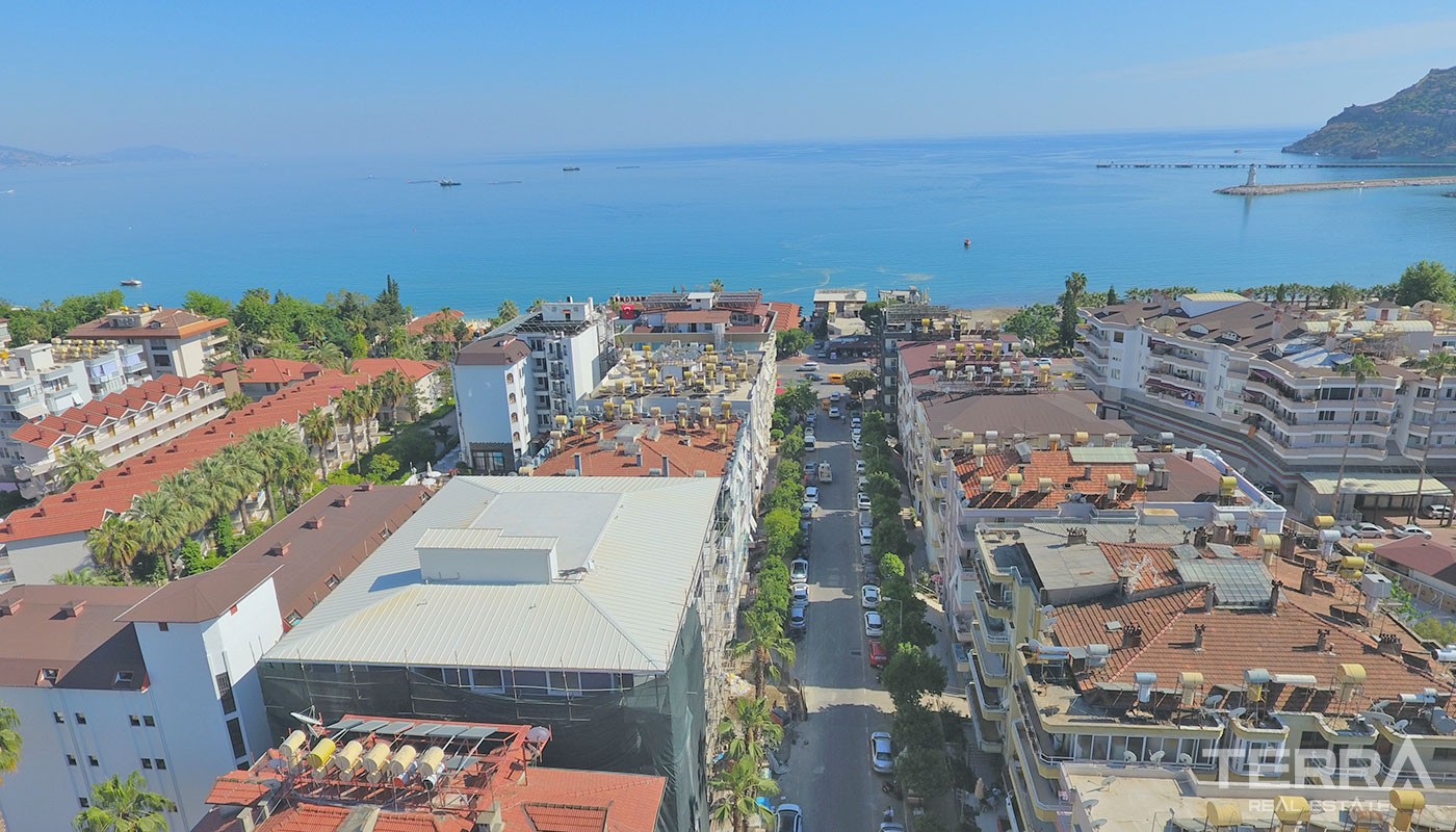 Apartments for Sale in Alanya City Center 50 m to the Beach - 24742