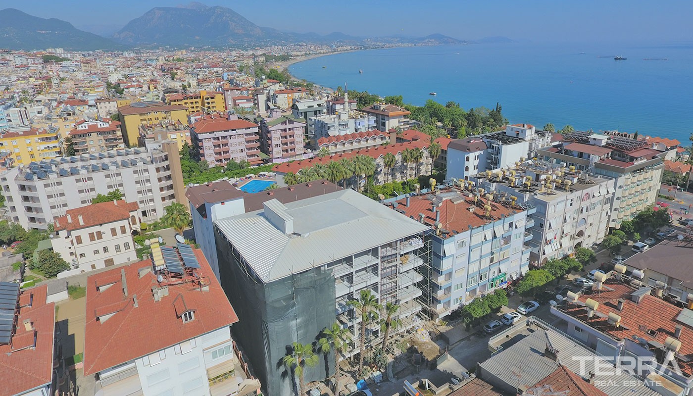 Apartments for Sale in Alanya City Center 50 m to the Beach - 24744