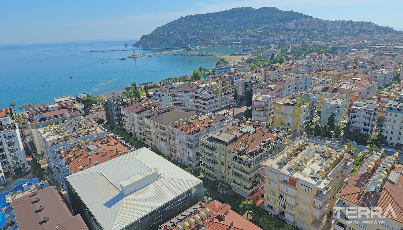 Apartments for Sale in Alanya City Center 50 m to the Beach - 24751