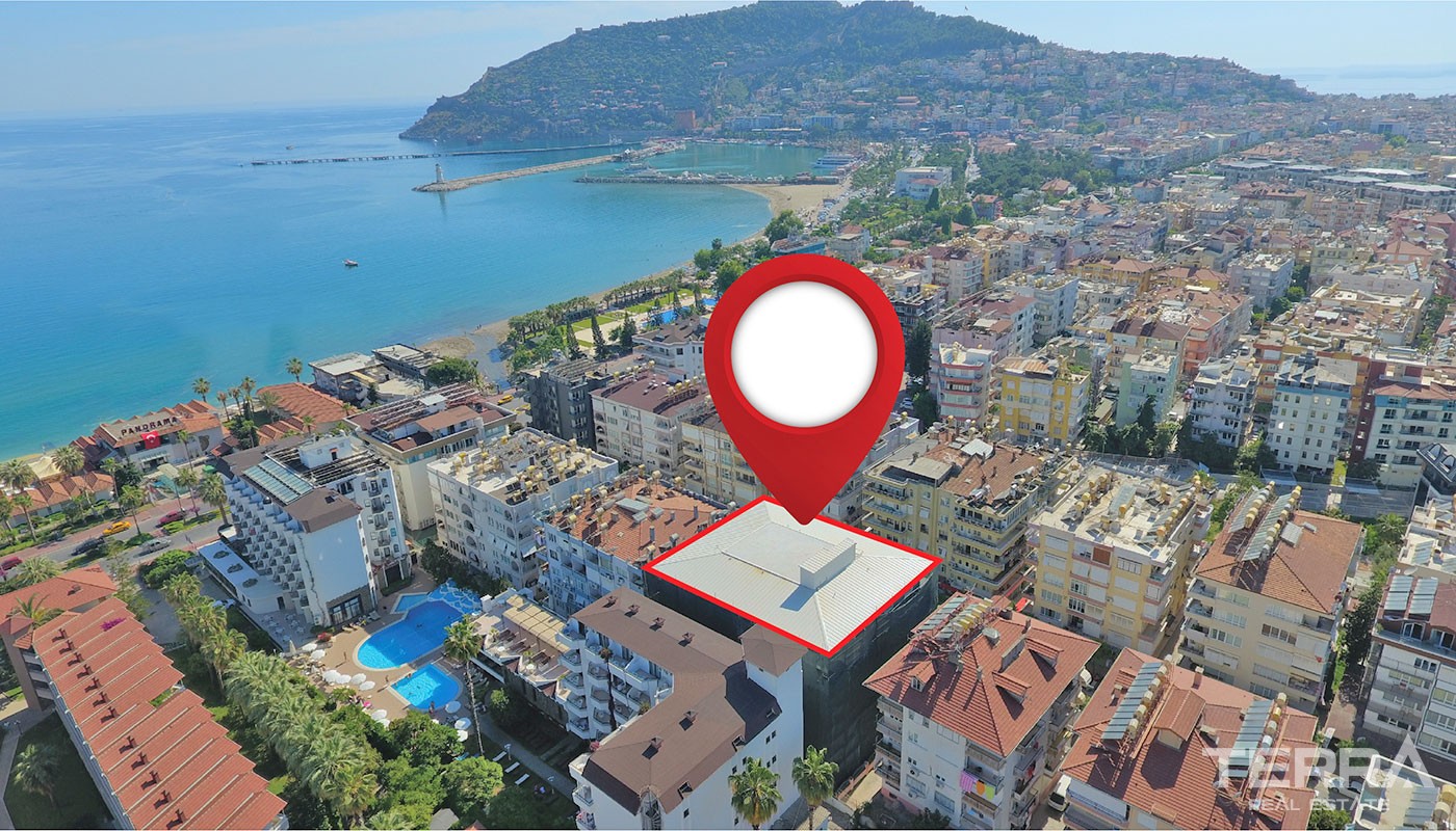 Apartments for Sale in Alanya City Center 50 m to the Beach - 24753
