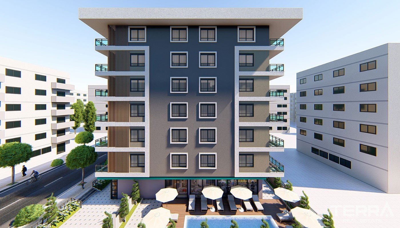 Apartments for Sale in Alanya City Center 50 m to the Beach - 24781
