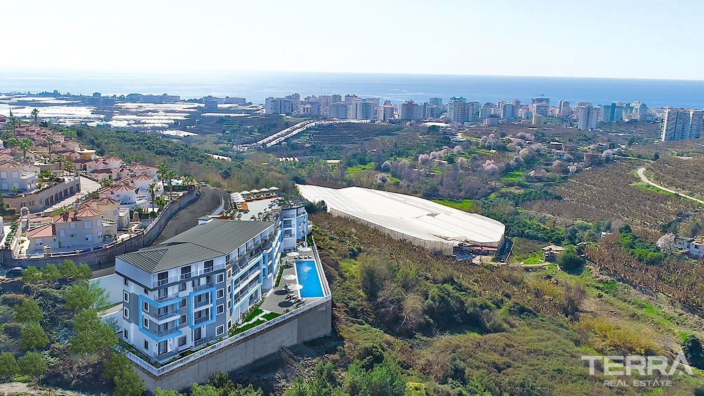 Panoramic Sea View Apartments with Rooftop Terrace in Alanya Kargıcak - 24931