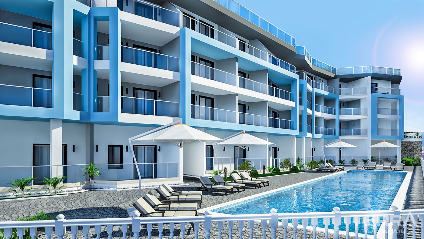 Panoramic Sea View Apartments with Rooftop Terrace in Alanya Kargıcak - 24936