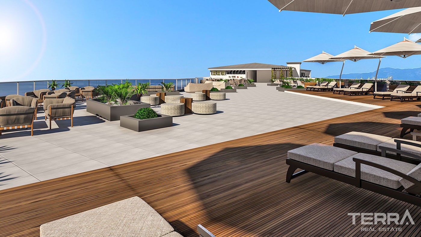 Panoramic Sea View Apartments with Rooftop Terrace in Alanya Kargıcak - 24940