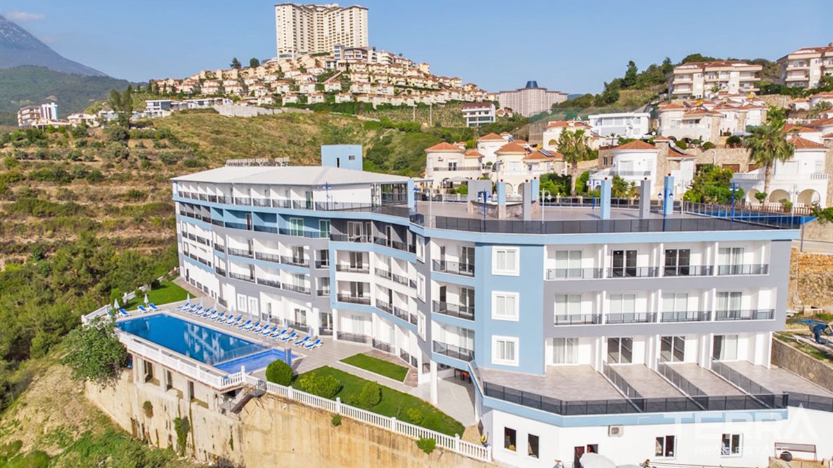 Panoramic Sea View Apartments with Rooftop Terrace in Alanya Kargıcak - 45178