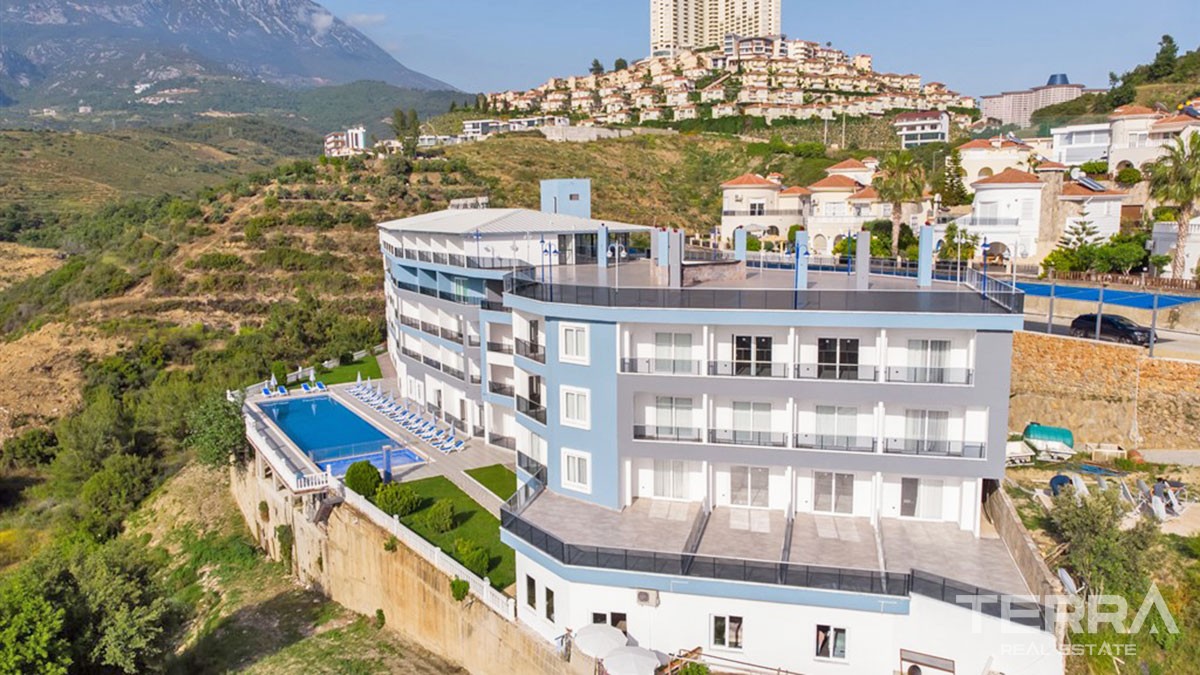 Panoramic Sea View Apartments with Rooftop Terrace in Alanya Kargıcak - 45179