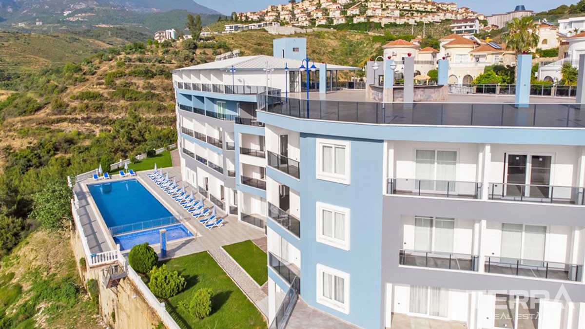 Panoramic Sea View Apartments with Rooftop Terrace in Alanya Kargıcak - 45180