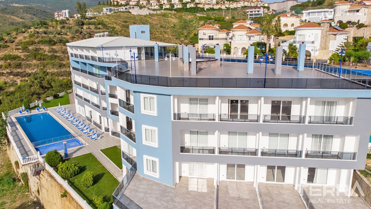 Panoramic Sea View Apartments with Rooftop Terrace in Alanya Kargıcak - 45181