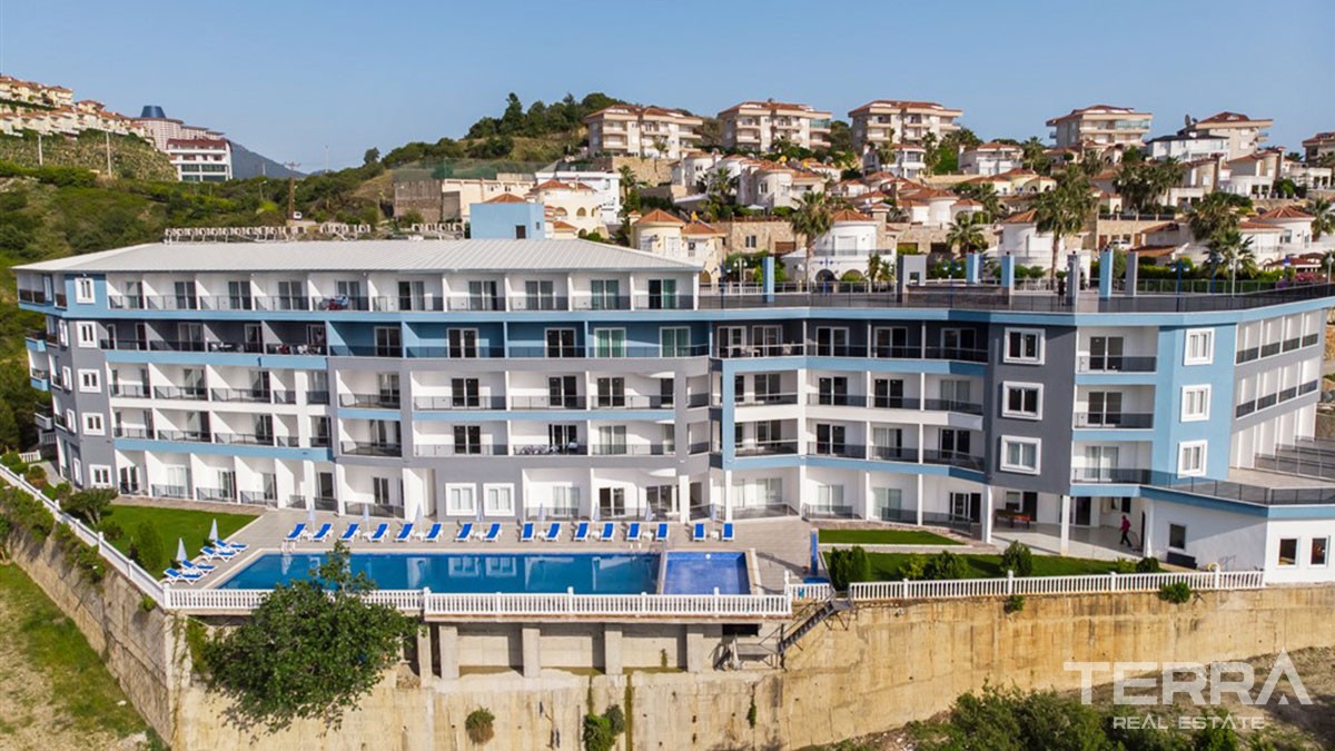 Panoramic Sea View Apartments with Rooftop Terrace in Alanya Kargıcak - 45182