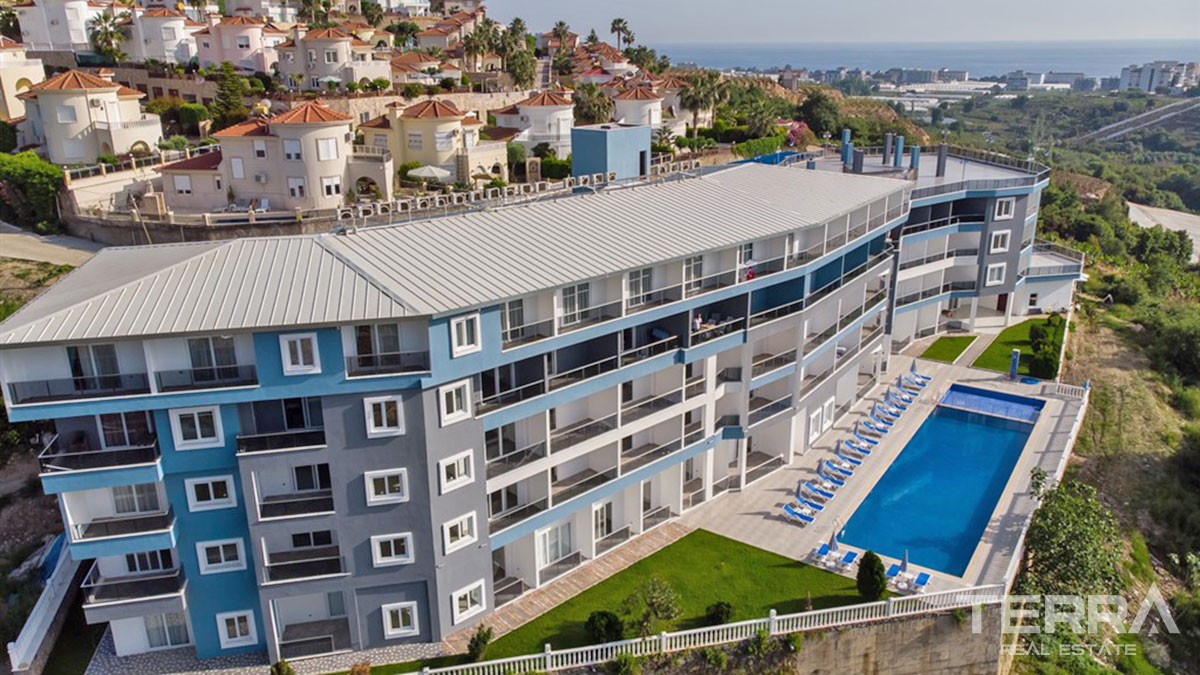 Panoramic Sea View Apartments with Rooftop Terrace in Alanya Kargıcak - 45186