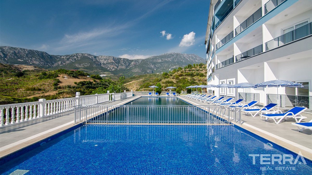 Panoramic Sea View Apartments with Rooftop Terrace in Alanya Kargıcak - 45192