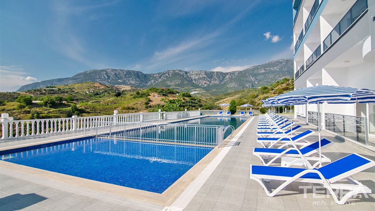Panoramic Sea View Apartments with Rooftop Terrace in Alanya Kargıcak - 45194