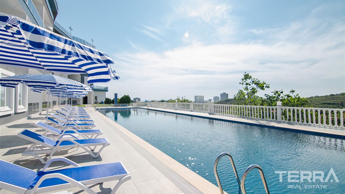 Panoramic Sea View Apartments with Rooftop Terrace in Alanya Kargıcak - 45196