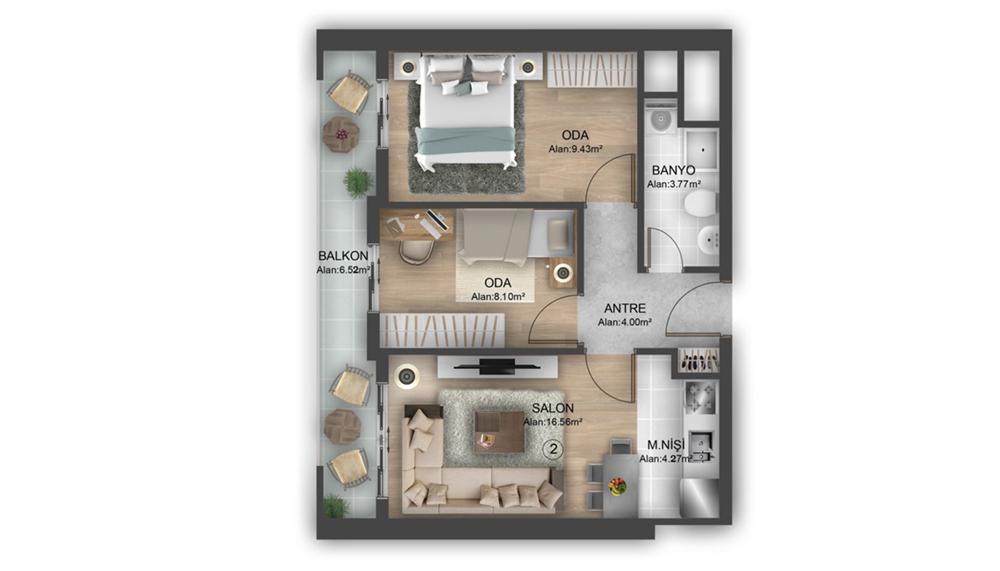 Hotel-concept Apartments for Sale Located in Istanbul Bahçeşehir - 24905
