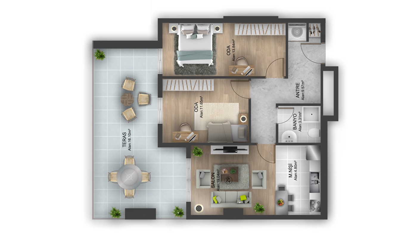 Hotel-concept Apartments for Sale Located in Istanbul Bahçeşehir - 24912