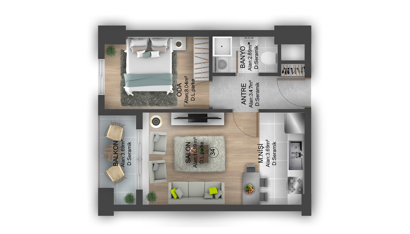 Hotel-concept Apartments for Sale Located in Istanbul Bahçeşehir - 24915