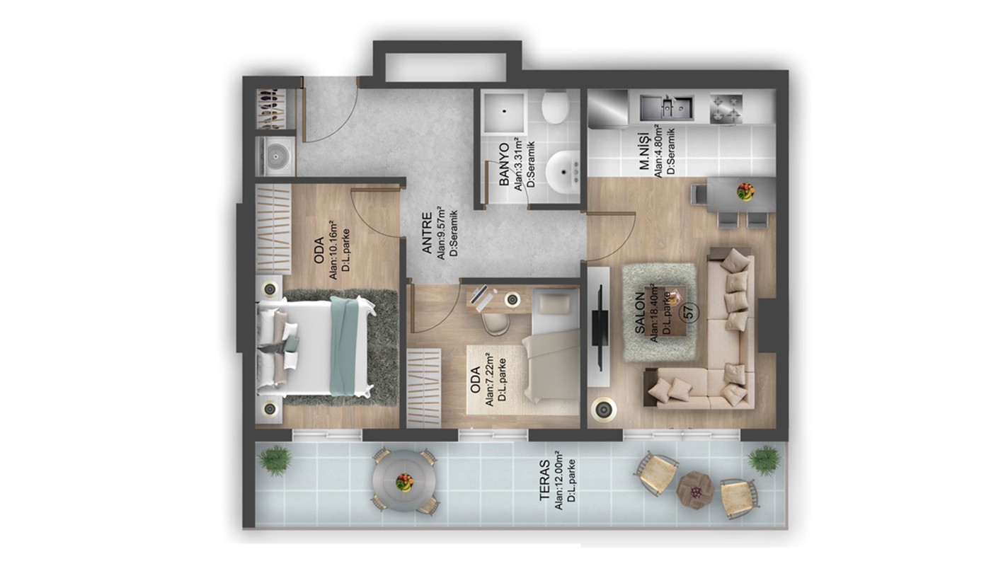 Hotel-concept Apartments for Sale Located in Istanbul Bahçeşehir - 24916