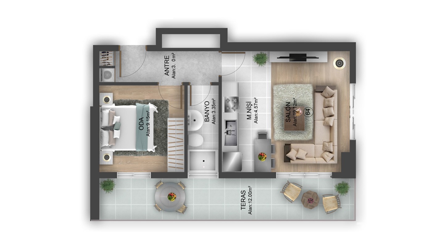 Hotel-concept Apartments for Sale Located in Istanbul Bahçeşehir - 24917