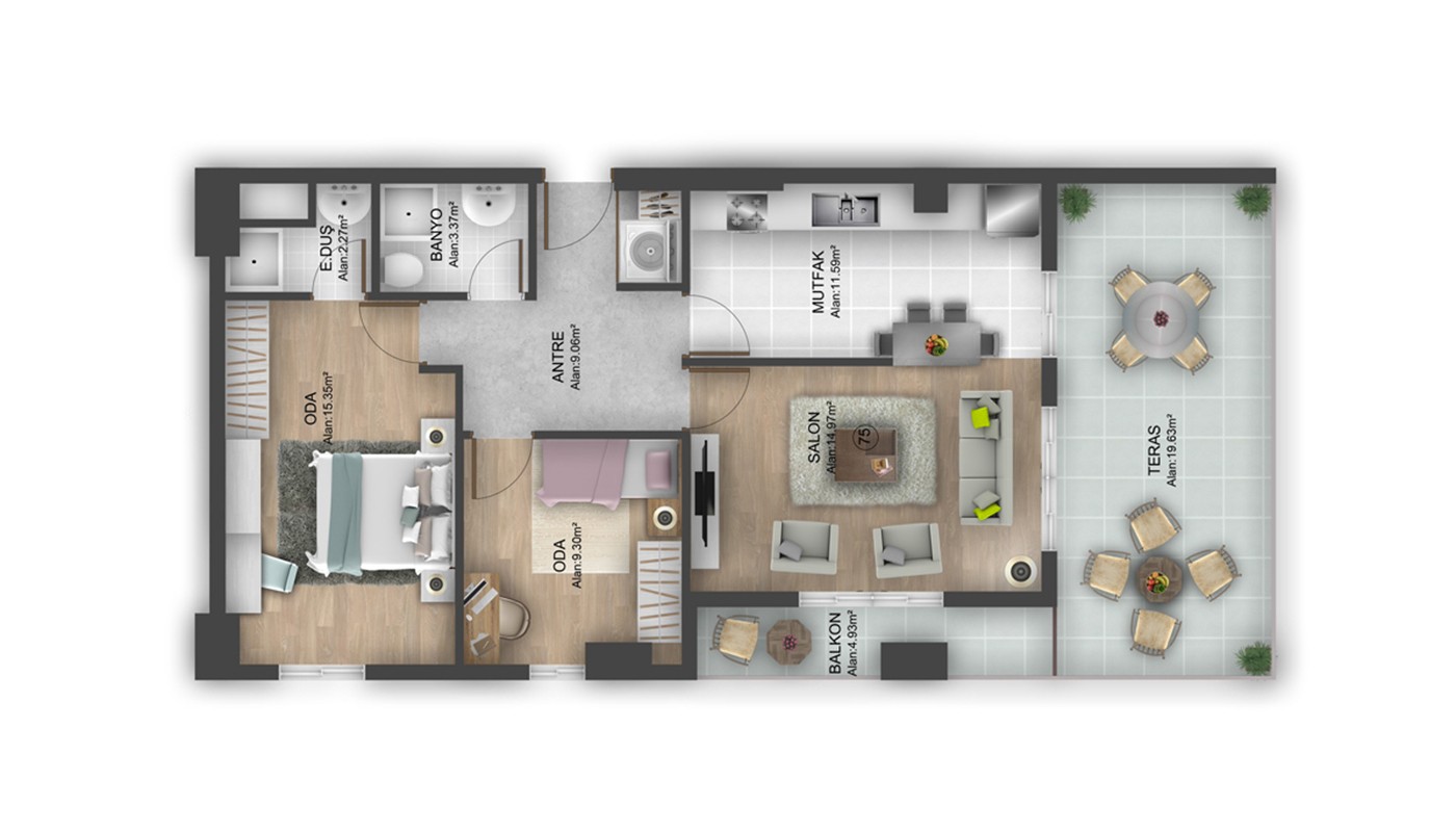 Hotel-concept Apartments for Sale Located in Istanbul Bahçeşehir - 24918