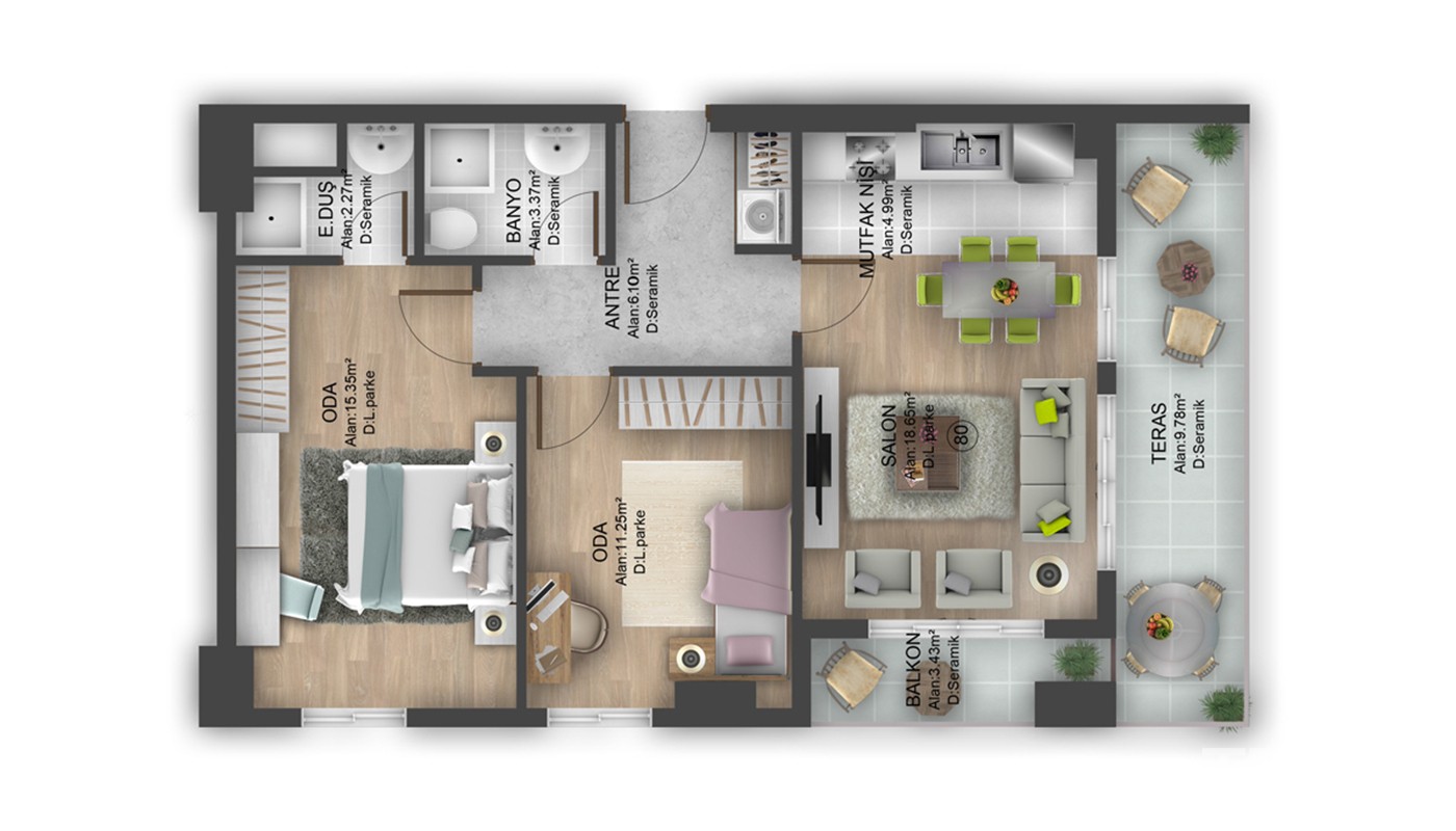 Hotel-concept Apartments for Sale Located in Istanbul Bahçeşehir - 24919