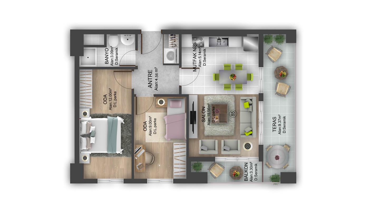 Hotel-concept Apartments for Sale Located in Istanbul Bahçeşehir - 24920