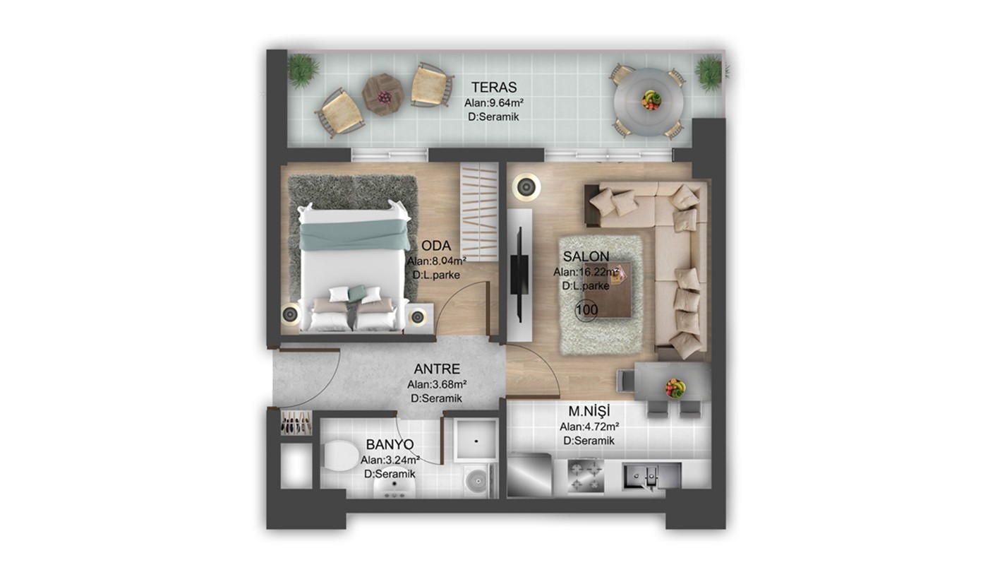 Hotel-concept Apartments for Sale Located in Istanbul Bahçeşehir - 24922