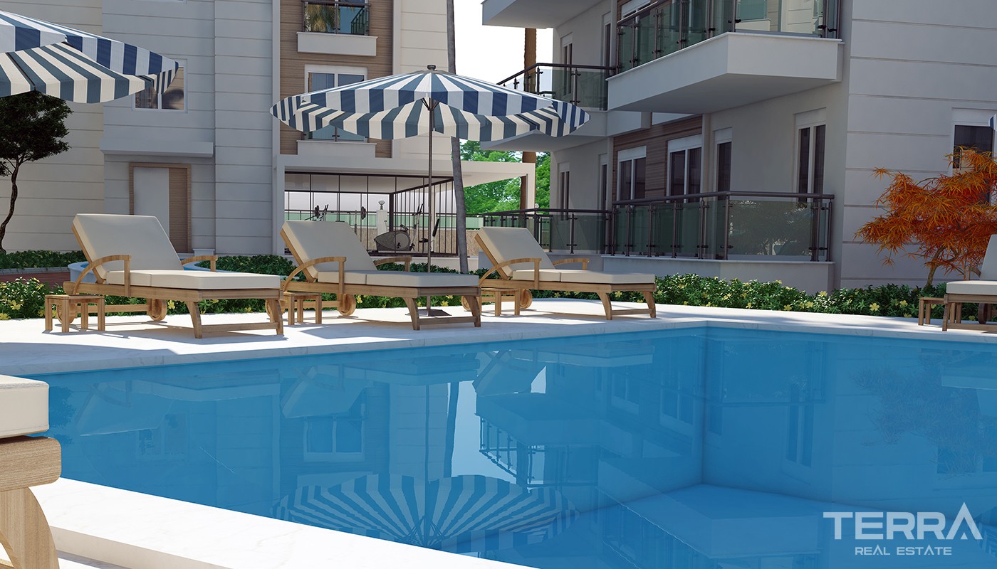 Luxury Antalya Flats in Green City Residence 2 km to Konyaaltı Beach - 25377